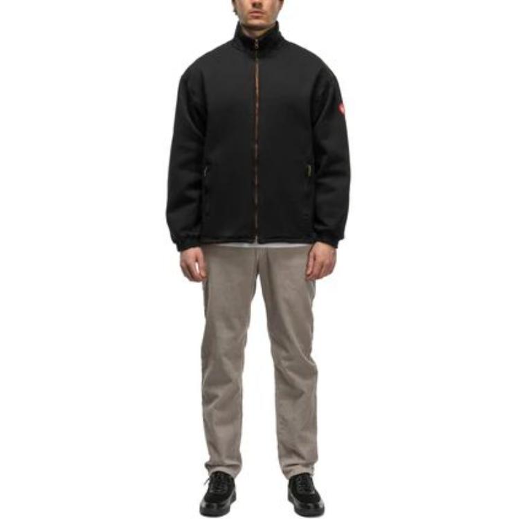 Lookbook キャブエンプト ソリッドカラー ジップアップジャケット ブラック CES23JK08