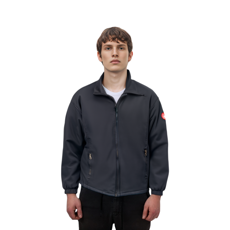 Details for キャブエンプト ソリッドカラー ジップアップジャケット ブラック CES23JK08