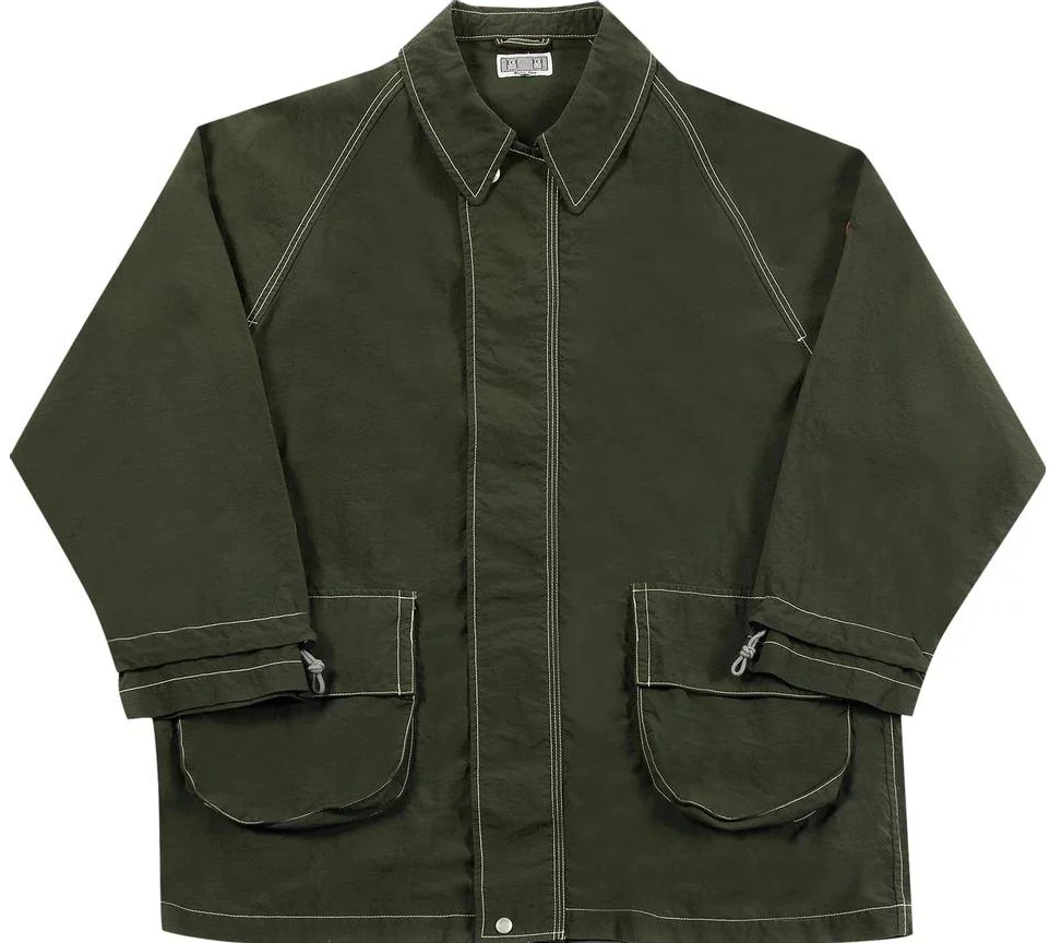 cav-empt-solid-stripe-casual-button-up-jacket-green-ces-21-jk-05-gree