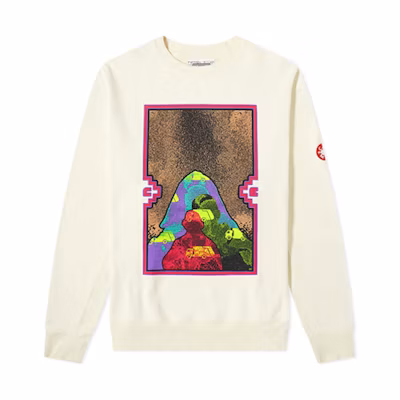 Cav Empt Abstract Graphic Pullover Sweatshirt Unisex Off-White CES17CS01