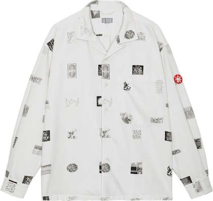 Cav Empt All-Over Graphic Print Long Sleeve Casual Shirt CES23SH06 Order Cav Empt All-Over Graphic Print Long Sleeve Casual Shirt CES23SH06