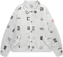 Cav Empt All-Over Print Collared Long Sleeve Jacket Men’s Grey White CE-S23J-K23 Cav Empt All-Over Print Collared Long Sleeve Jacket Men’s Grey White CE-S23J-K23