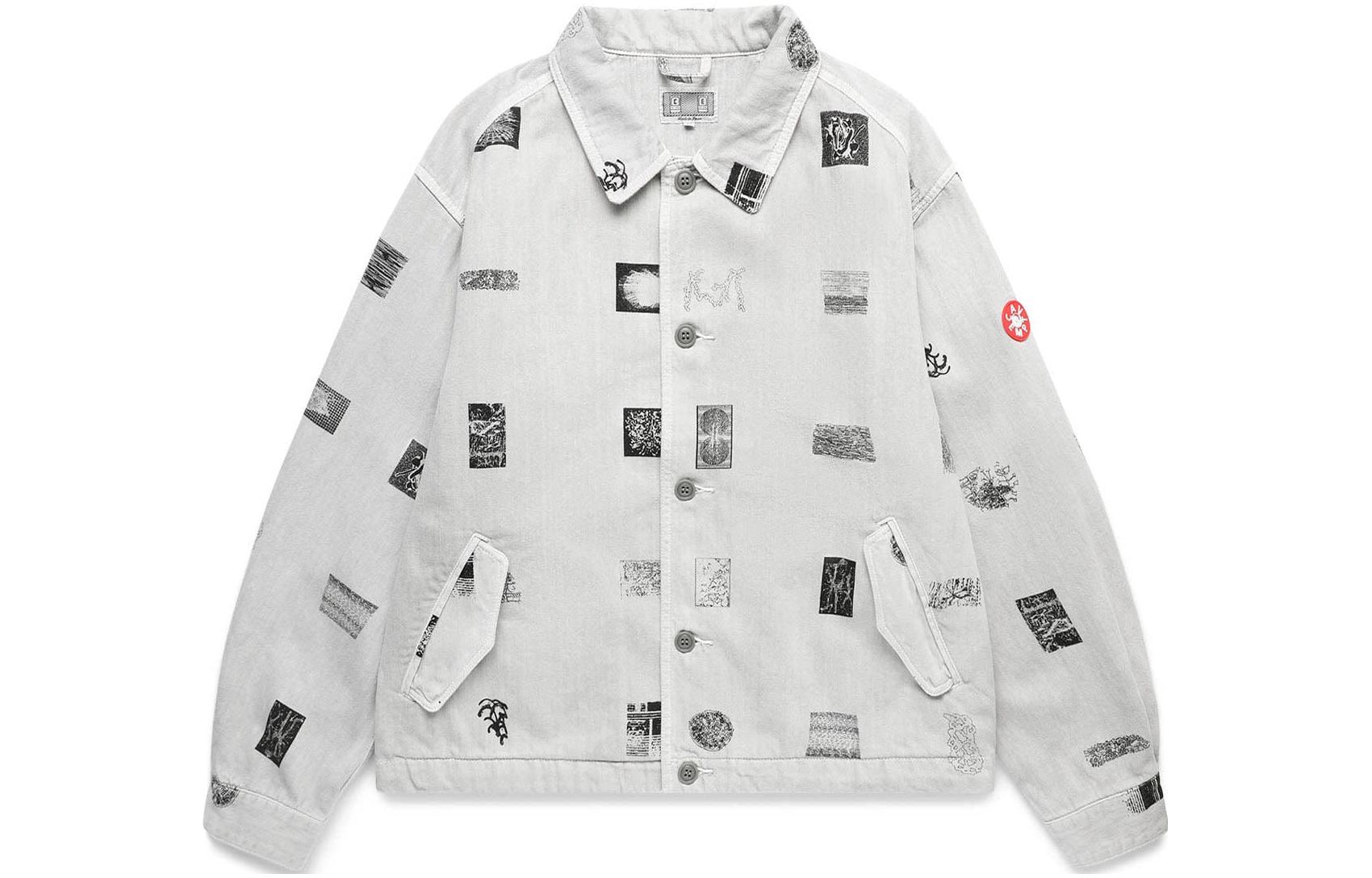 Order Chaqueta Hombre Cav Empt Manga Larga Estampado Completo Gris Blanco. CE-S23J-K23