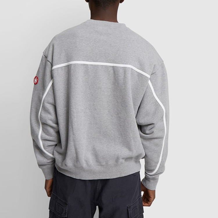 Purchase Cav Empt Sweatshirt Unisex Abu-Abu dengan Desain Grafik Asimetris Portrait CES18CS06
