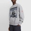 Details for Cav Empt Asymmetrical Portrait Graphic Sweatshirt Unisex Gray CES18CS06