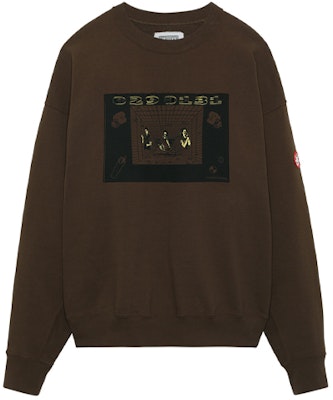 Cav Empt AW21 Embroidered Patch Crewneck Sweatshirt Unisex - Dark Brown. CES20CS08 Buy Cav Empt AW21 Embroidered Patch Crewneck Sweatshirt Unisex - Dark Brown. CES20CS08