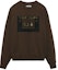 Order Cav Empt AW21 Embroidered Patch Crewneck Sweatshirt Unisex - Dark Brown. CES20CS08