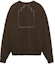 Lookbook Cav Empt AW21 Embroidered Patch Crewneck Sweatshirt Unisex - Dark Brown. CES20CS08