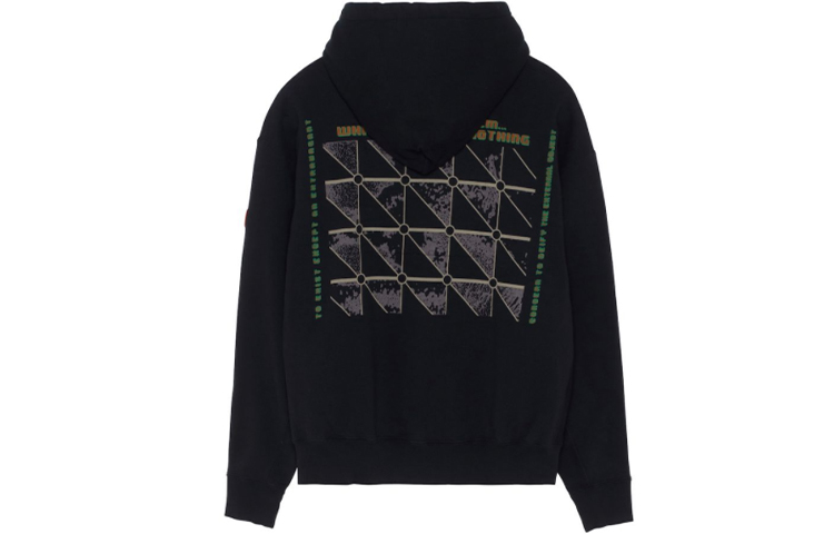 Cav Empt Black Abstract Pattern Hoodie Unisex CES18CS13 圖 3