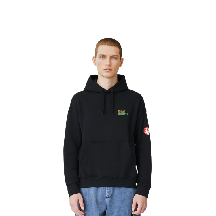 Cav Empt Black Abstract Pattern Hoodie Unisex CES18CS13 圖 8