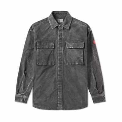 Cav Empt Black Bleach Washed Overshirt TBD-CE-017
