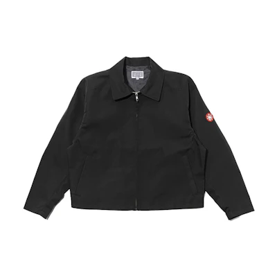 Cav Empt Black Casual Zip-Up Jacket with Patch Details CES17JK15