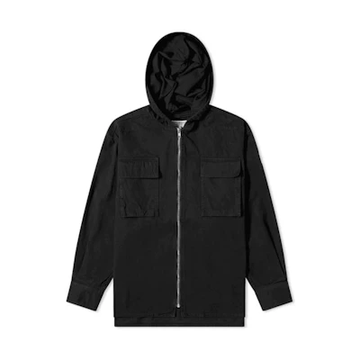 Cav Empt Black Hoodie Zip-Up Shirt Jacket CES17JK21