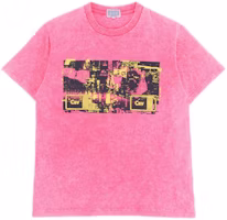 Cav Empt Bleached Cav E Pink Graphic T-Shirt Unisex Vintage Wash CES15T13 Cav Empt Bleached Cav E Pink Graphic T-Shirt Unisex Vintage Wash CES15T13