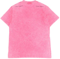 Lookbook Cav Empt 漂白粉紅圖案復古洗感中性T恤 CES15T13