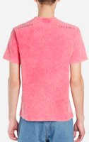Purchase Cav Empt 漂白粉紅圖案復古洗感中性T恤 CES15T13