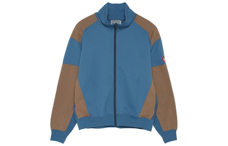 Cav Empt Blue Panelled Half-Zip Track Jacket Unisex CES18CS14