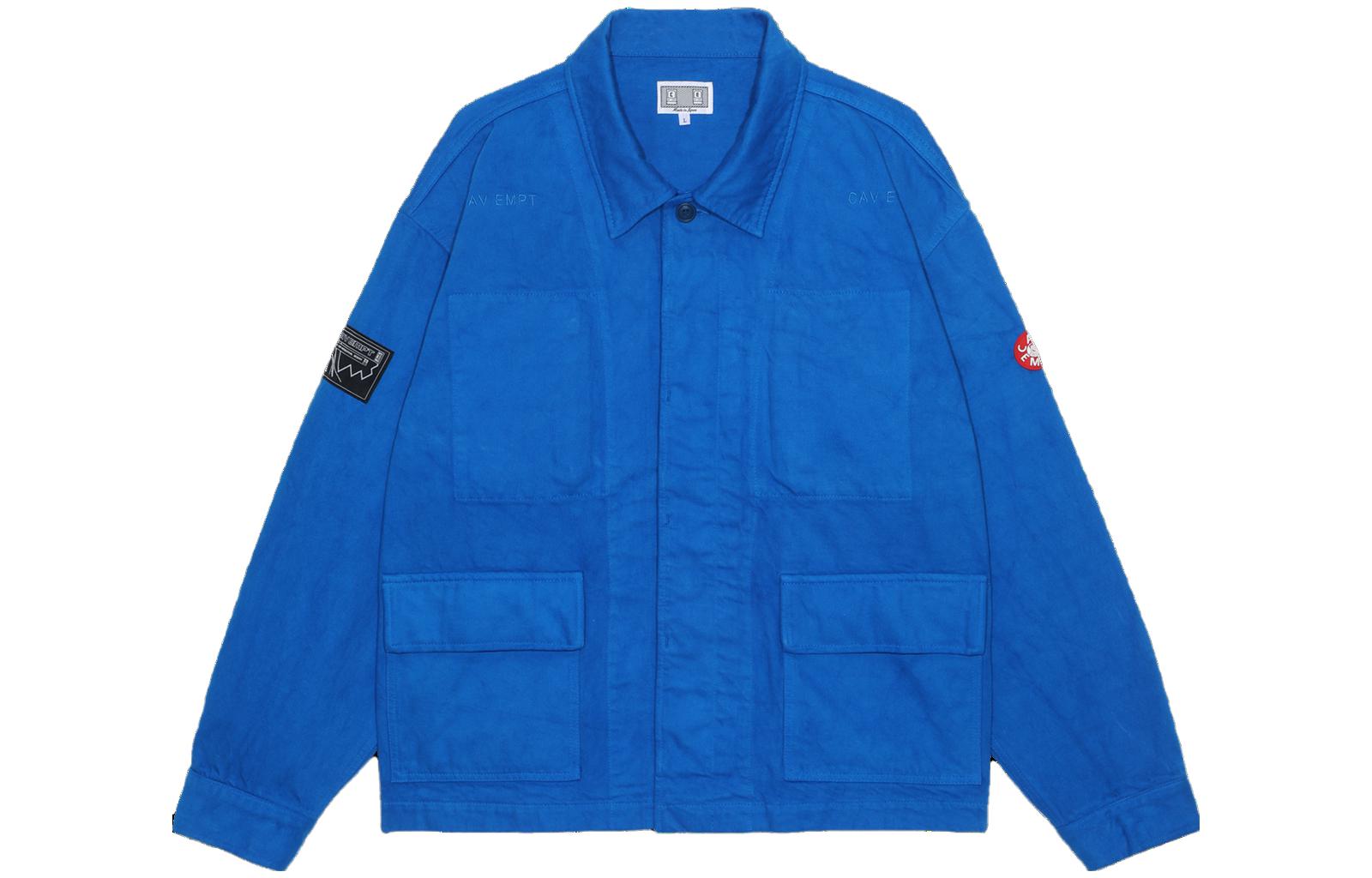 Cav Empt Blue Single-Breasted Collared Jacket CE-03160