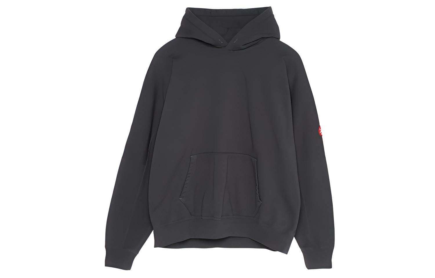 Cav Empt Center P Rib Heavy Hoodie Gray Pullover with Back Print TBD-CE-1181