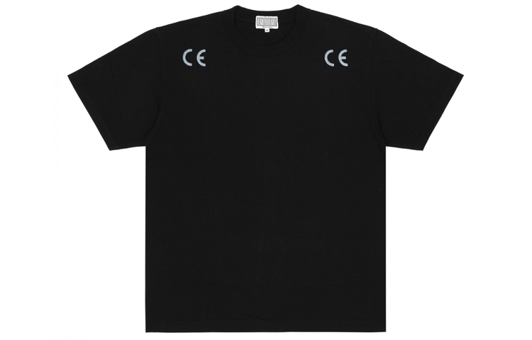 Lookbook Cav Empt Camiseta Negra Unisex Manga Corta Gráfica Charge Hand. CES17T07