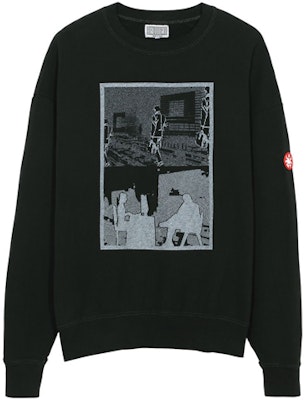 Cav Empt Classic Graphic Crewneck Sweatshirt Black Casual Wear CES19CS18 Order Cav Empt Classic Graphic Crewneck Sweatshirt Black Casual Wear CES19CS18