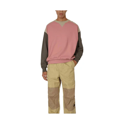 Cav Empt Colorblock Crewneck Sweatshirt Pink Unisex CES24CS12-001