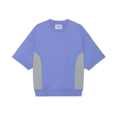 Cav Empt Colorblock Sleeve Blue T-Shirt. CES22CS07