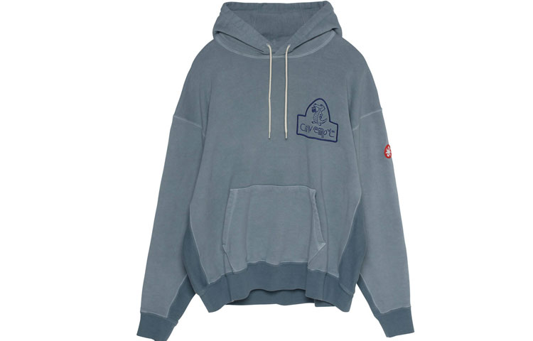 Cav Empt Crocodile Pattern Dyed Hoodie Blue CES17CS16