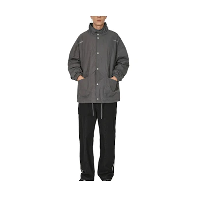 Cav Empt Detachable Hood Single-Breasted Casual Jacket Unisex - Grey CES24JK09-001
