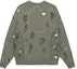 Lookbook Cav Empt Distressed Long Sleeve Crewneck Sweatshirt Green Unisex CES23CS14