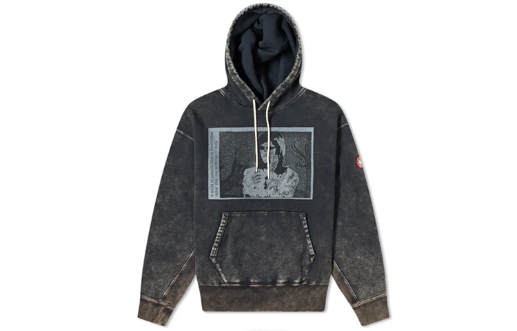 Order Cav Empt Face Washed Pullover Sweatshirt Unisex Black CES17CS15