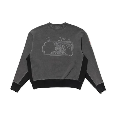 Cav Empt Faded Pattern Embroidery Sweatshirt Unisex Gray CES17CS05