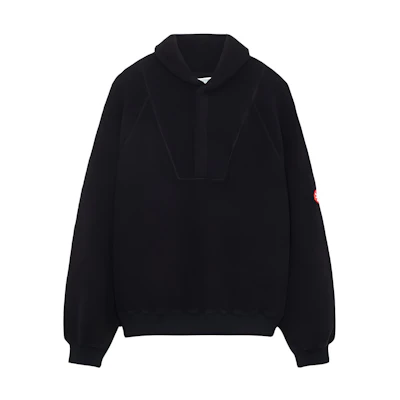 Cav Empt Fleece Half-Zip Hoodie Unisex Charcoal Color. CES211