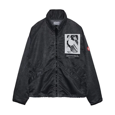 Cav Empt FW21 Black Chest Print Oversized Zip Jacket Unisex CES20JK18