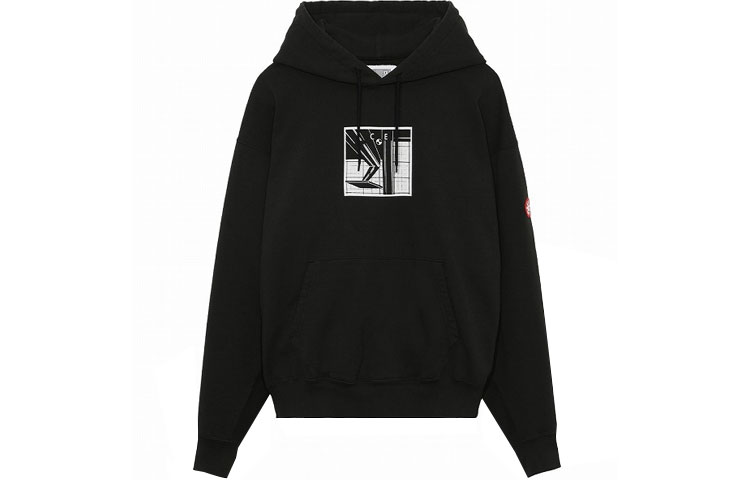 Cav Empt FW21 Black Chest Print Pullover Sweatshirt Unisex Couples Style CES20CS11