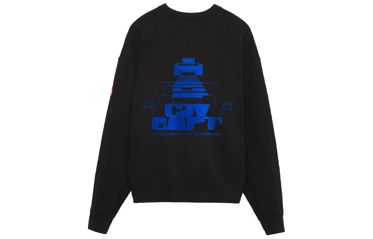 Lookbook Sudadera Negra con Logo Cav Empt FW21 Crewneck Pullover. CES20CS02