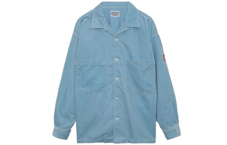 Cav Empt FW21 Corduroy Patchwork Distressed Jacket Blue () CES20SH06