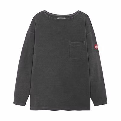 Cav Empt FW21 Crewneck Pullover Sweatshirt with Chest Pocket Unisex Grey CES19CS20