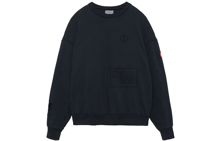 Cav Empt FW21 Letter Pullover Sweatshirt Black CES20CS18