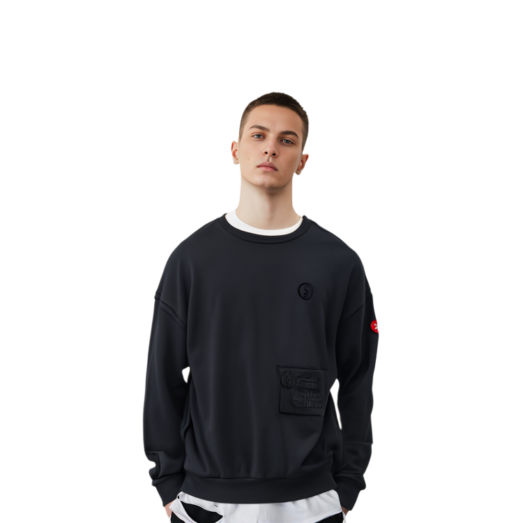 Shop Cav Empt FW21 字母設計套頭衫 黑色 CES20CS18