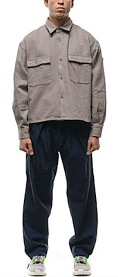 Cav Empt FW21 Logo Patch Jacket Grey CES20JK25 Shop Cav Empt FW21 Logo Patch Jacket Grey CES20JK25