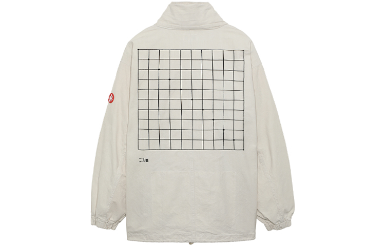 Lookbook キャブエンプト FW21 ルーズフィット 模様入りフード脱着式ジャケット カーキ メンズ. CES20JK14