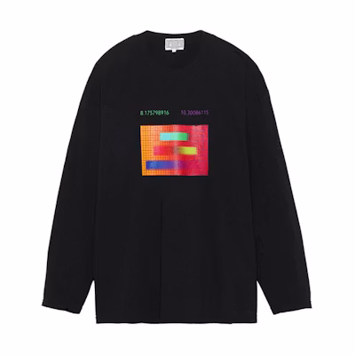 Cav Empt FW21 Printed Long Sleeve Sweatshirt Unisex Black CES20LT05