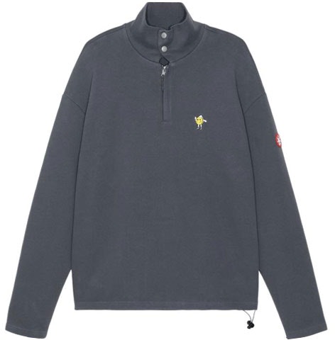cav-empt-fw-22-half-zip-high-collar-sweatshirt-dark-grey-with-embroidery-ces-22-a65