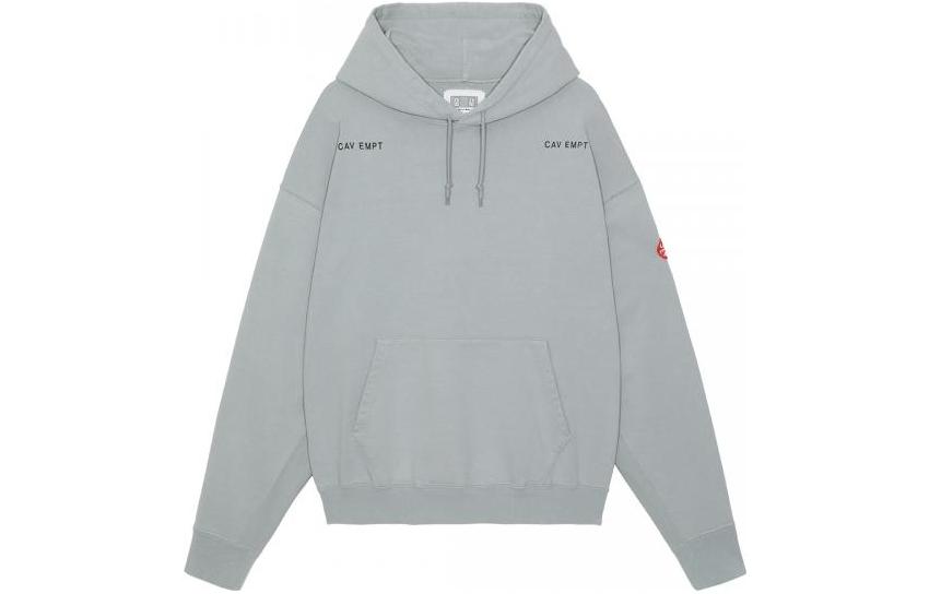 Cav Empt FW22  Letter Graphic Print Long Sleeve Sweatshirt Grey. CES22CS11