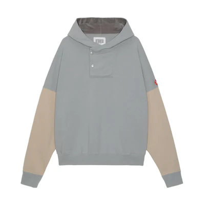 Cav Empt FW22 Pullover Hoodie Misty Blue Double-Layered Design. CES22CS16
