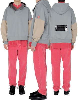 Cav Empt FW22 Pullover Hoodie Misty Blue Double-Layered Design. CES22CS16 Shop Cav Empt FW22 Pullover Hoodie Misty Blue Double-Layered Design. CES22CS16