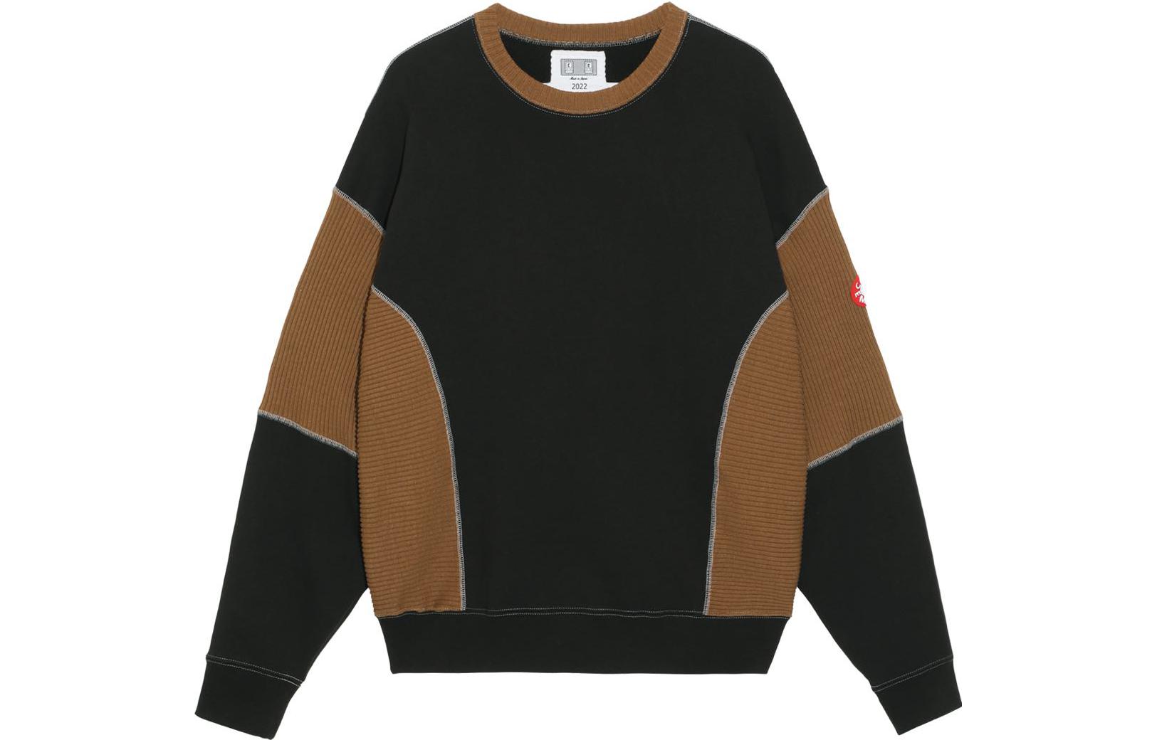 Cav Empt FW22  Pullover Sweatshirt Black with Back Patch Design. CES22A55