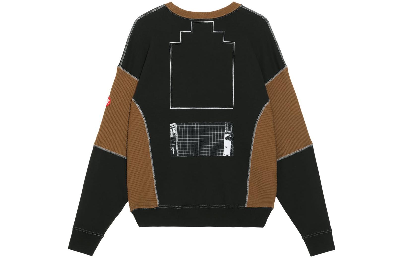 Lookbook キャブエンプト FW22 プルオーバースウェット ブラック バックパッチデザイン入り. CES22A55