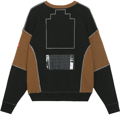 Cav Empt FW22 Pullover Sweatshirt Black with Back Patch Design. CES22A55 Lookbook Cav Empt FW22 Pullover Sweatshirt Black with Back Patch Design. CES22A55